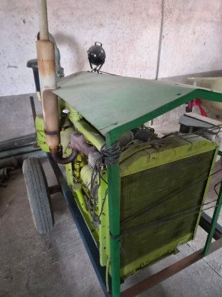 Motobomba de riego diésel 100 CV con bomba Caprari
