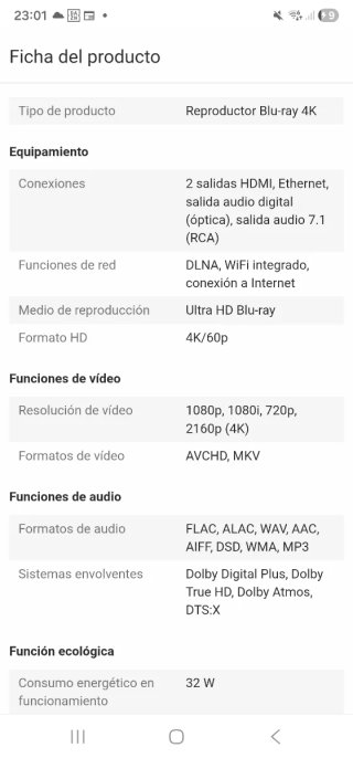 Panasonic DP-UB820 bluray 4k