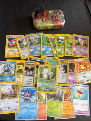 Lotto carte Pokemon vintage + Tin