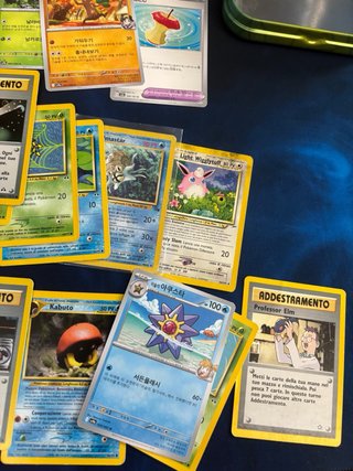 Lotto carte Pokemon vintage + Tin