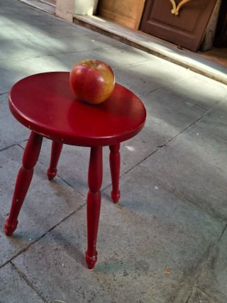 Taburete Vintage Rojo