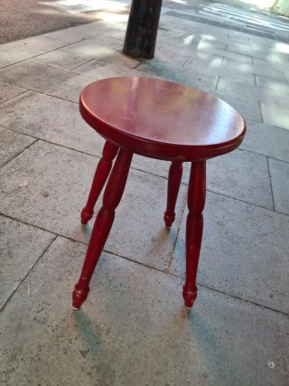 Taburete Vintage Rojo