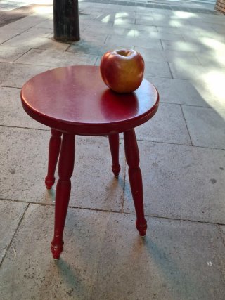 Taburete Vintage Rojo