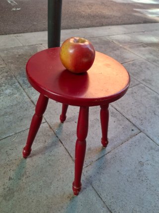 Taburete Vintage Rojo