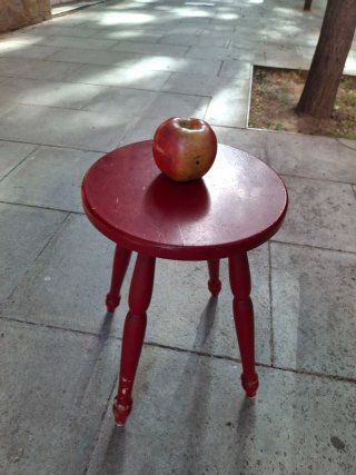 Taburete Vintage Rojo