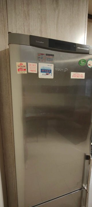 Frigorífico combi plateado FAGOR