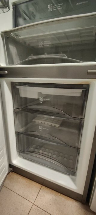 Frigorífico combi plateado FAGOR