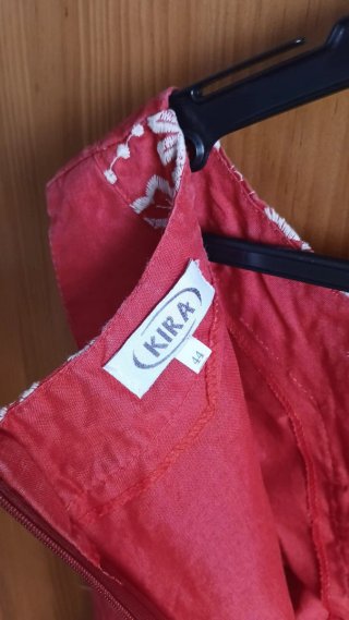 Vestido Verano Sin Mangas Rojo