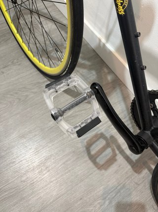 Bici Fixie Negra y Amarilla