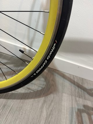 Bici Fixie Negra y Amarilla