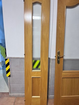 SE REGALAN Puertas de madera con cristal