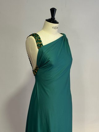 Vestido Pedro Rodríguez Vintage Años 60 Verde