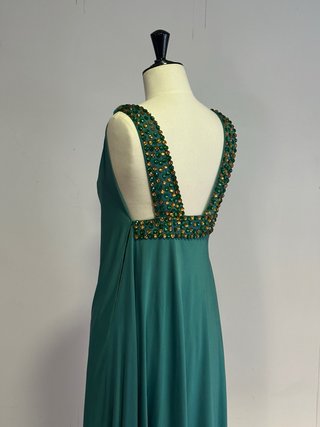 Vestido Pedro Rodríguez Vintage Años 60 Verde