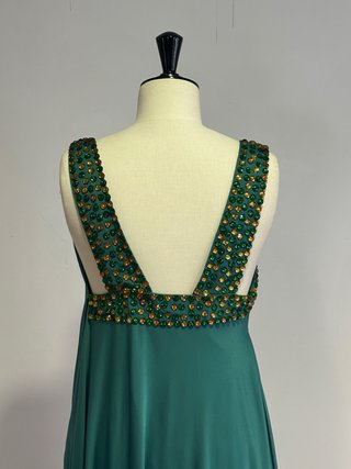 Vestido Pedro Rodríguez Vintage Años 60 Verde