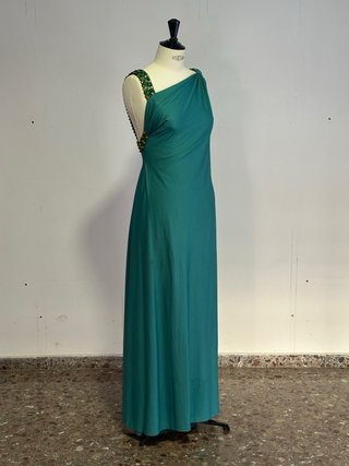 Vestido Pedro Rodríguez Vintage Años 60 Verde