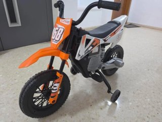 Moto Eléctrica Infantil 68 Naranja/Blanca