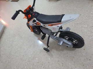 Moto Eléctrica Infantil 68 Naranja/Blanca