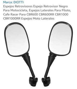 Retrovisores Moto Negro