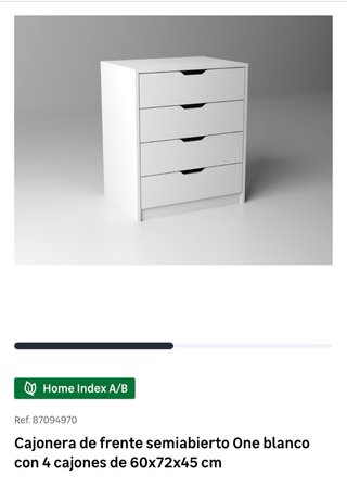 Cajonera Leroy Merlin One 4 cajones