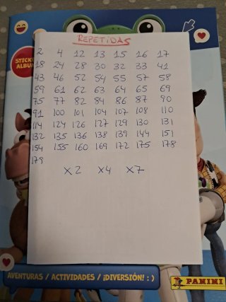 Cromos Toy Story 5 Panini