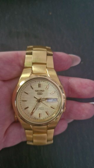 Reloj Seiko Dorado Automático Hombre