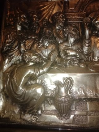 Cuadro antiguo: La Última Cena de Jesús