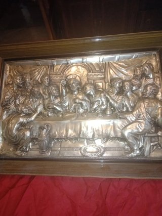 Cuadro antiguo: La Última Cena de Jesús