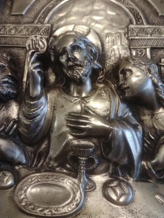 Cuadro antiguo: La Última Cena de Jesús