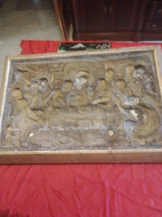 Cuadro antiguo: La Última Cena de Jesús