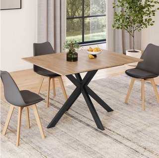 Mesa comedor extensible 120-160 cm 4-8 personas