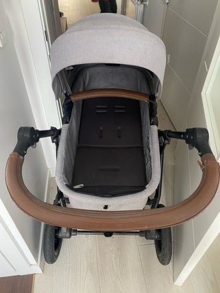 Carrito bebé Kinderkraft 3 en 1 gris