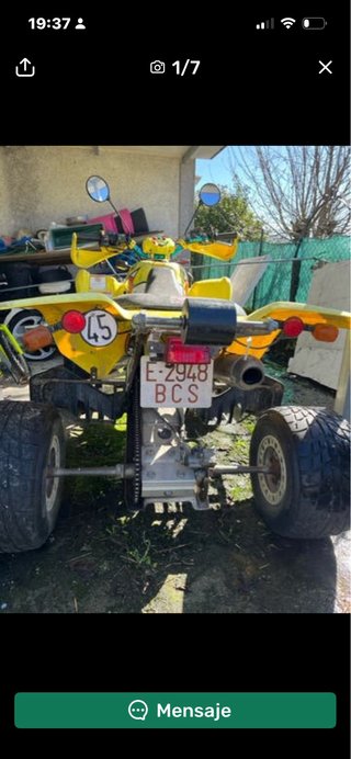 Suzuki LTZ 400 Quad Amarillo