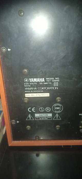 subwoofer yamaha amplificado . Averia.