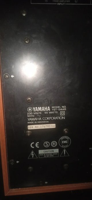 subwoofer yamaha amplificado . Averia.