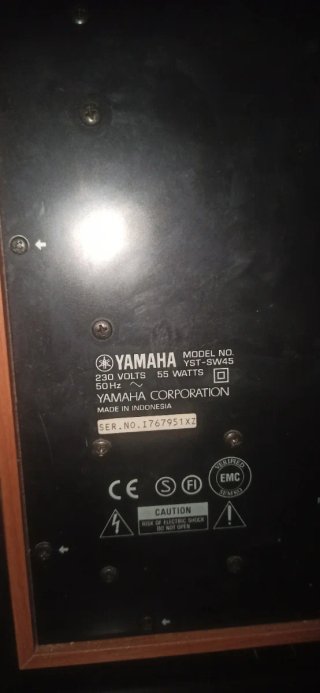 subwoofer yamaha amplificado . Averia.