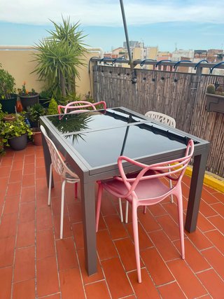 Set Mesa y Sillas Terraza Plástico