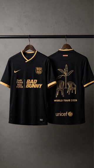 Camiseta Bad Bunny World Tour 2026 x Barcelon