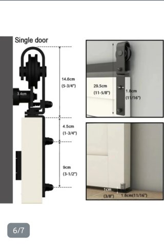 Riel Puerta Corredera TSMST 92cm
