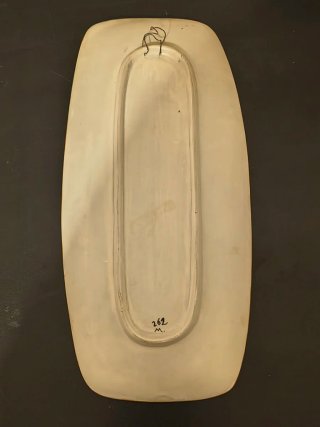 Placca ceramica vintage decorata