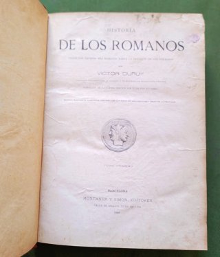 Historia de los Romanos. Victor Duruy. 1888.