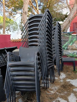 Sillas de terraza apilables