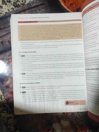 Lengua castellana y literatura 1, Le Bachillerato