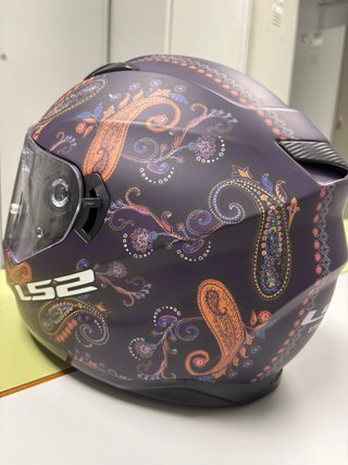 Casco Moto LS2 Talla S Diseño Paisley