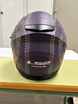 Casco Moto LS2 Talla S Diseño Paisley