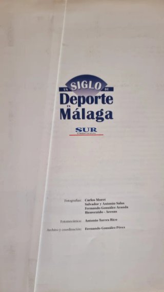 Carpeta Colección "Un Siglo de Deporte en Malaga"