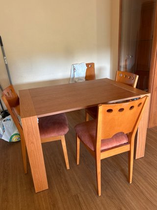 Conjunto comedor madera