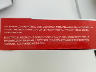 Lettore Video Portatile AUDIOLA DS 889T/4G