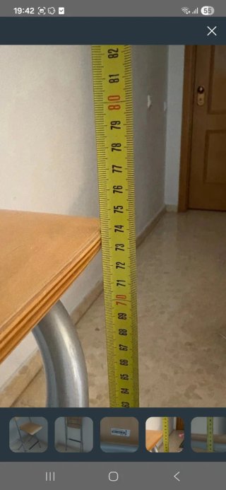 Sgabello pieghevole Ikea in legno e metallo