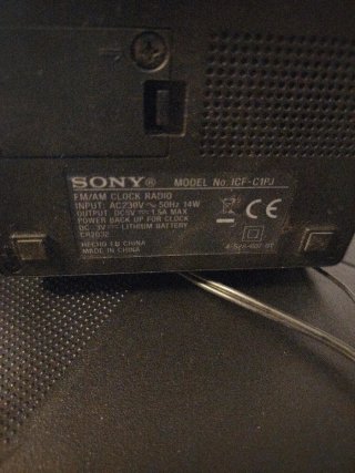 Radiodespertador Sony ICF-C1PJ