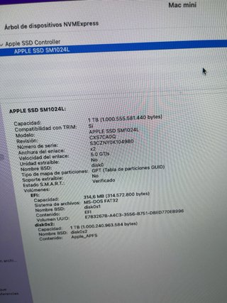 Mac Mini i7 2014 1TB SSD + 1TB HDD